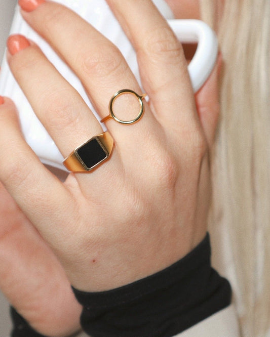 'Oda' Open Circle Ring