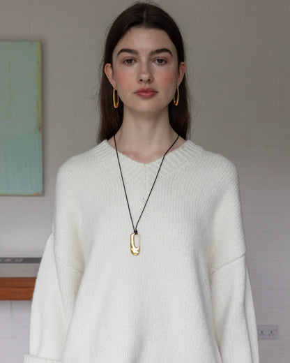'Ophelia' Pendant Cord Necklace - LINES AND CURRENT