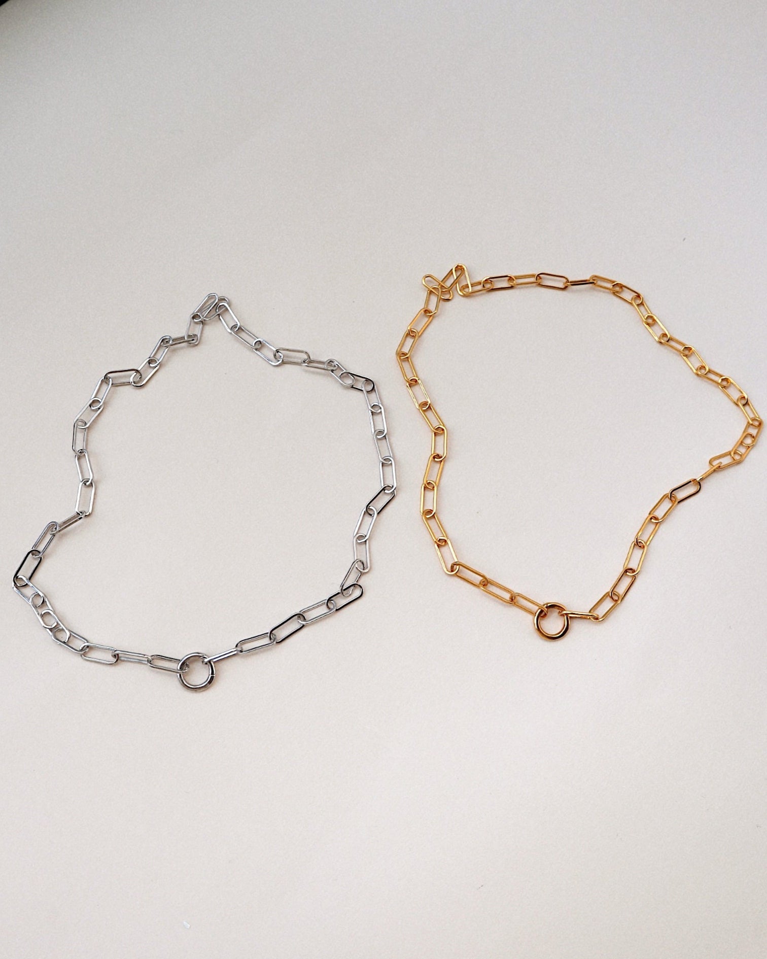 'Paloma' Paper Clip Chain - Lines & Current