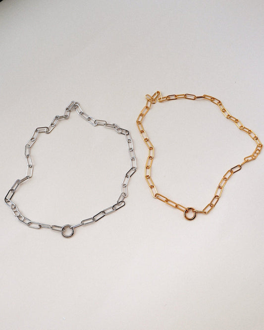 'Paloma' Paper Clip Chain - Lines & Current