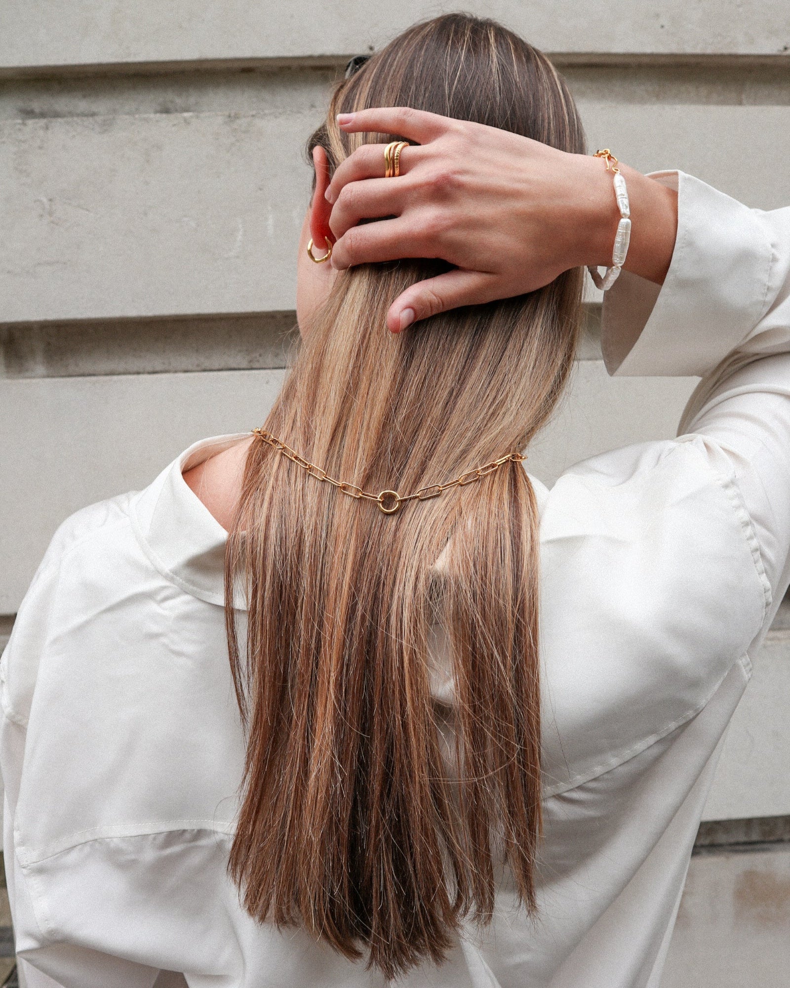 'Paloma' Paper Clip Chain - Lines & Current