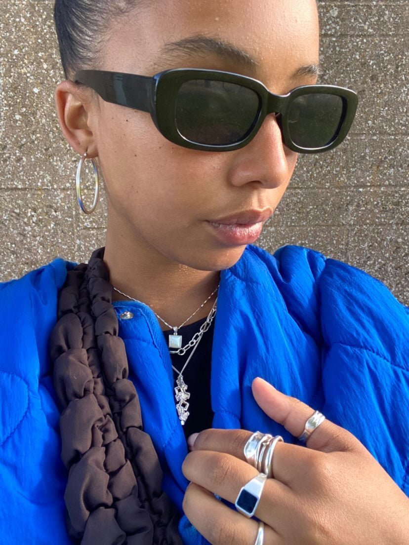 'Pamela' Pipe Hoop Earrings - Lines & Current