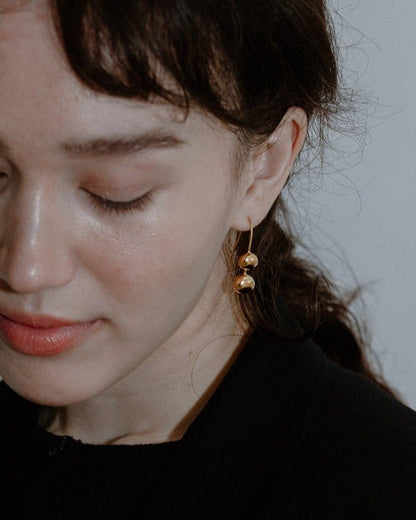 'Petra' Double Drop Earrings