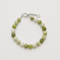 'Pistachio' Green Bead Bracelet - LINES AND CURRENT