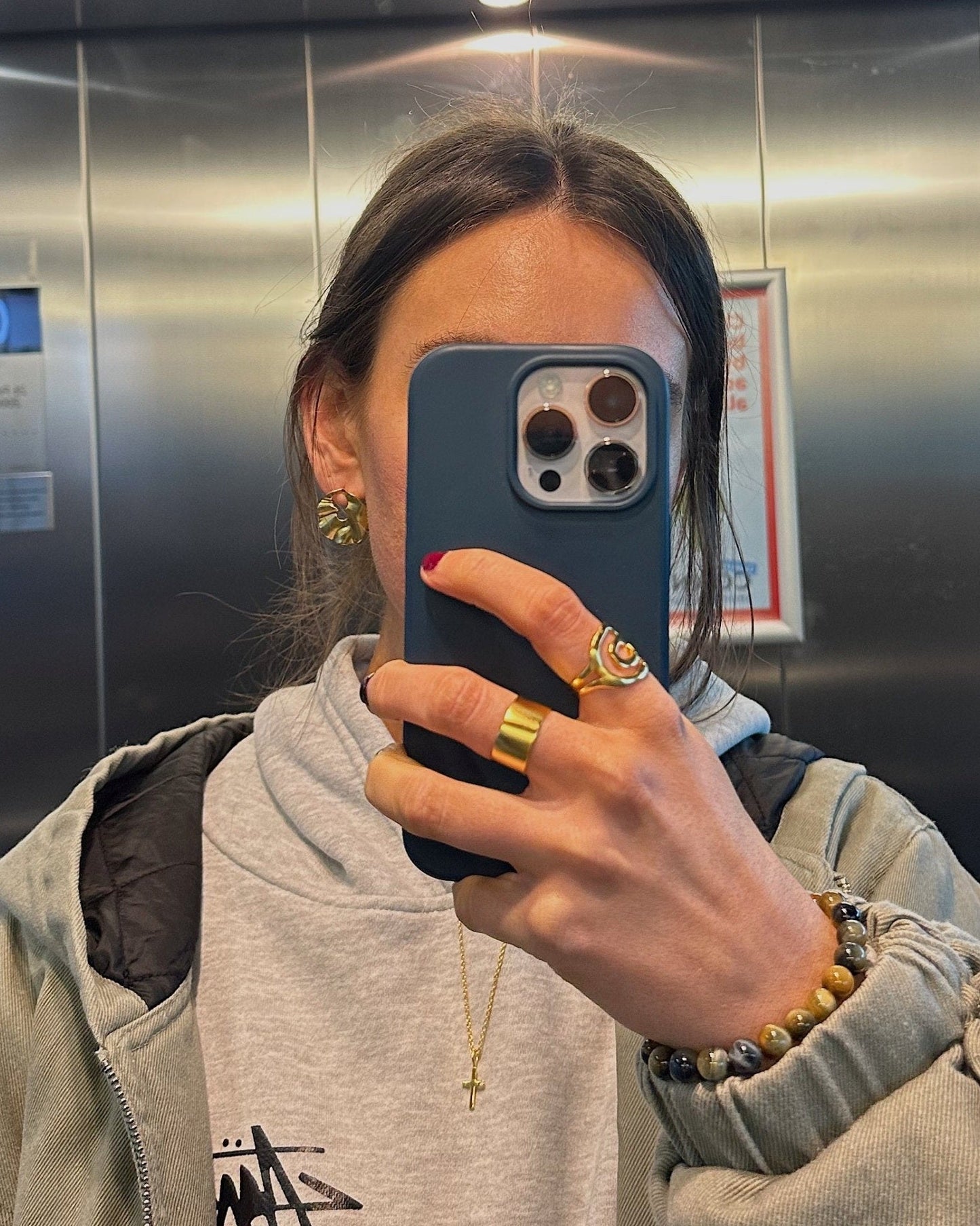 'Rainn' Sculpt Earrings