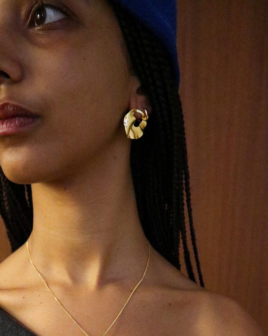 'Rainn' Sculpt Earrings - LINES AND CURRENT