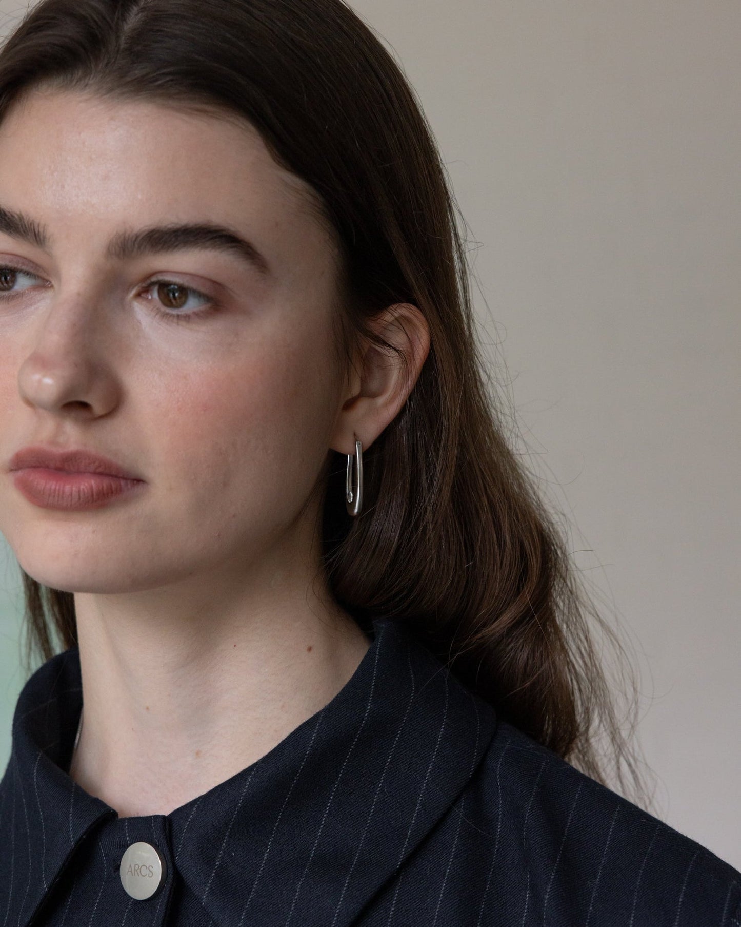 'Rekki' Mid Rectangle Hoops - LINES AND CURRENT