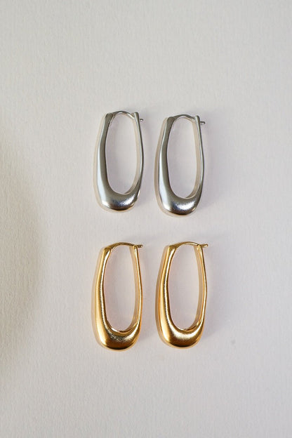 'Rekki' Mid Rectangle Hoops - LINES AND CURRENT