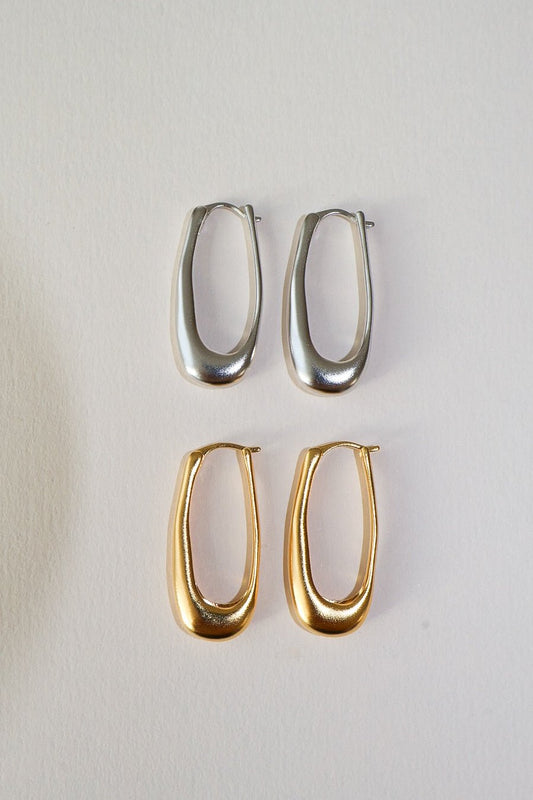 'Rekki' Mid Rectangle Hoops - LINES AND CURRENT