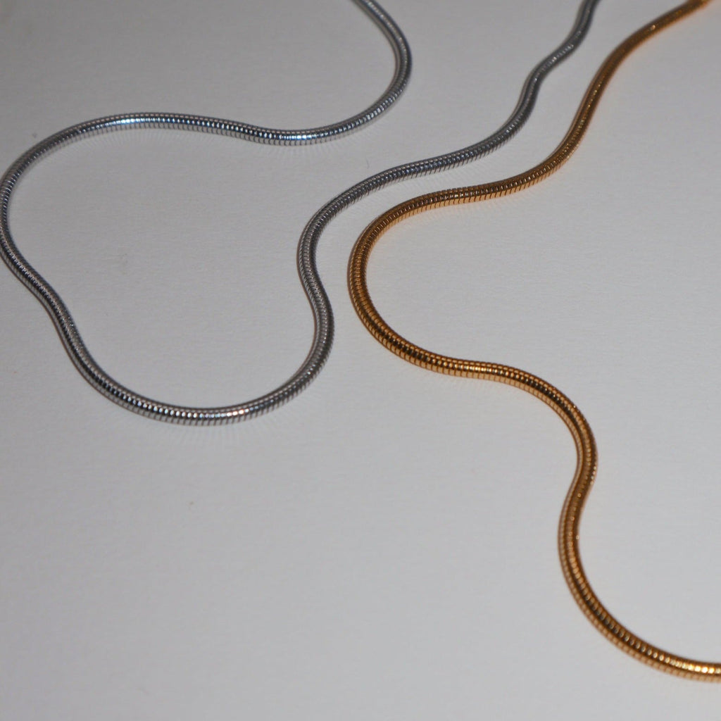 'Remi' Round Snake Chain 16 - 18" - Lines & Current