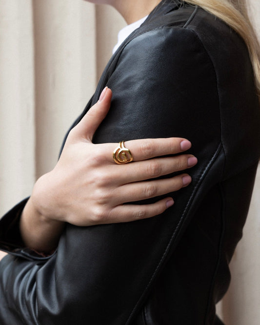 'River' Swirl Ring