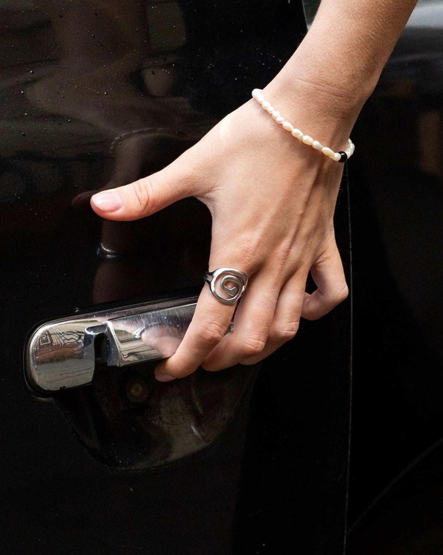 'River' Swirl Ring