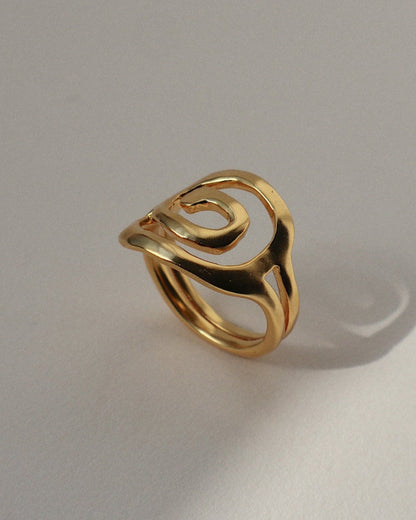 'River' Swirl Ring