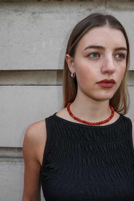 'Rumi' Chubby Hoop Earrings - Lines & Current