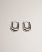 'Rumi' Chubby Hoop Earrings - Lines & Current