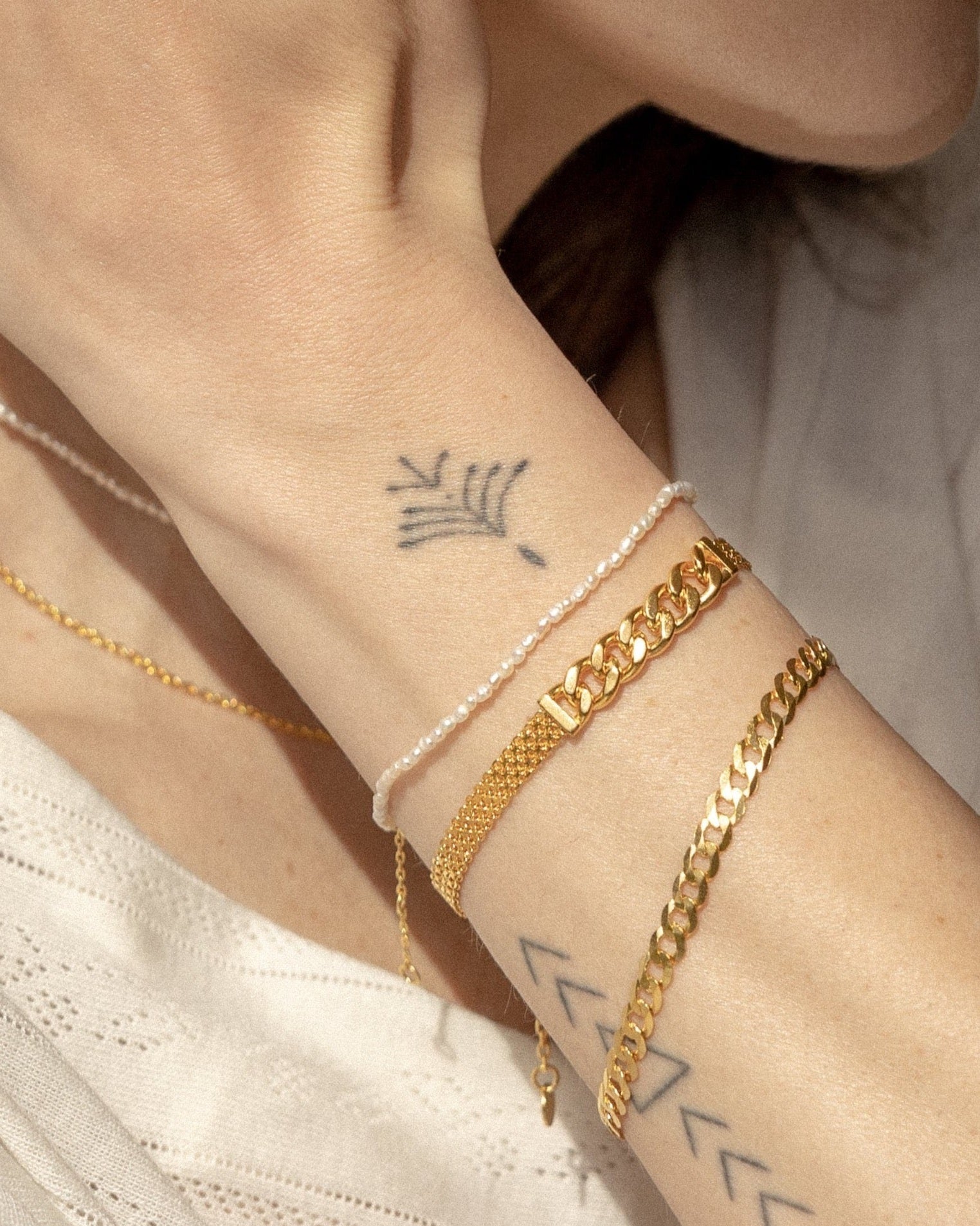 'Selene' Seeded Pearl Bracelet