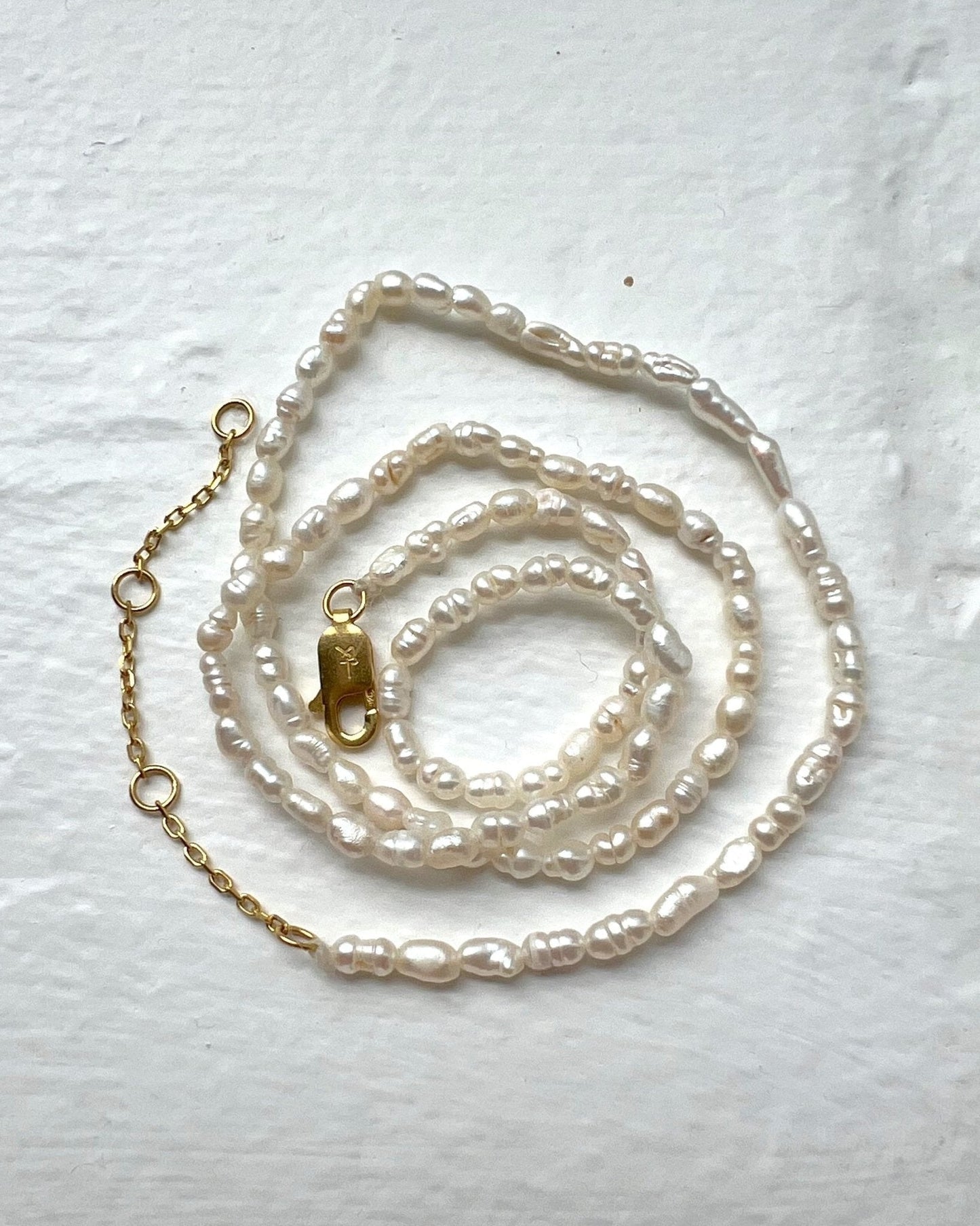 'Selene' Seeded Pearl Necklace