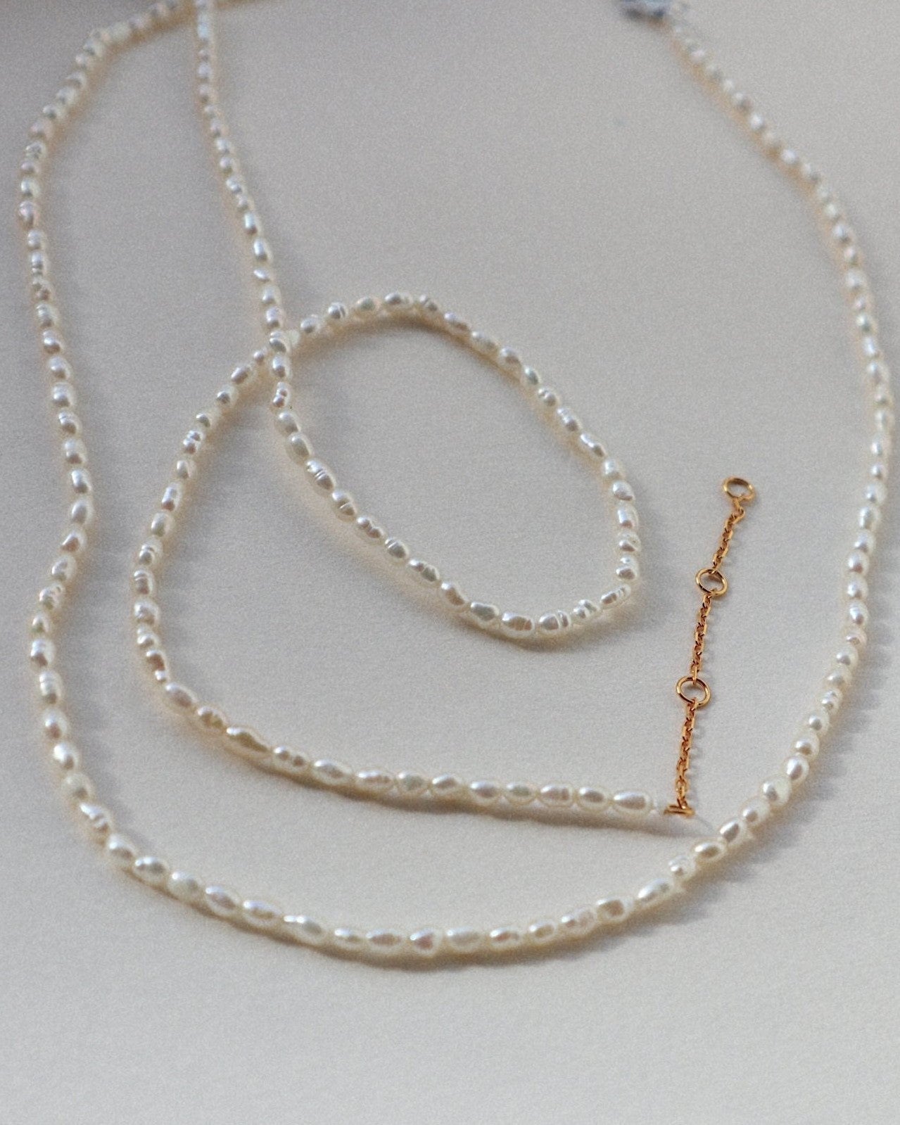'Selene' Seeded Pearl Necklace