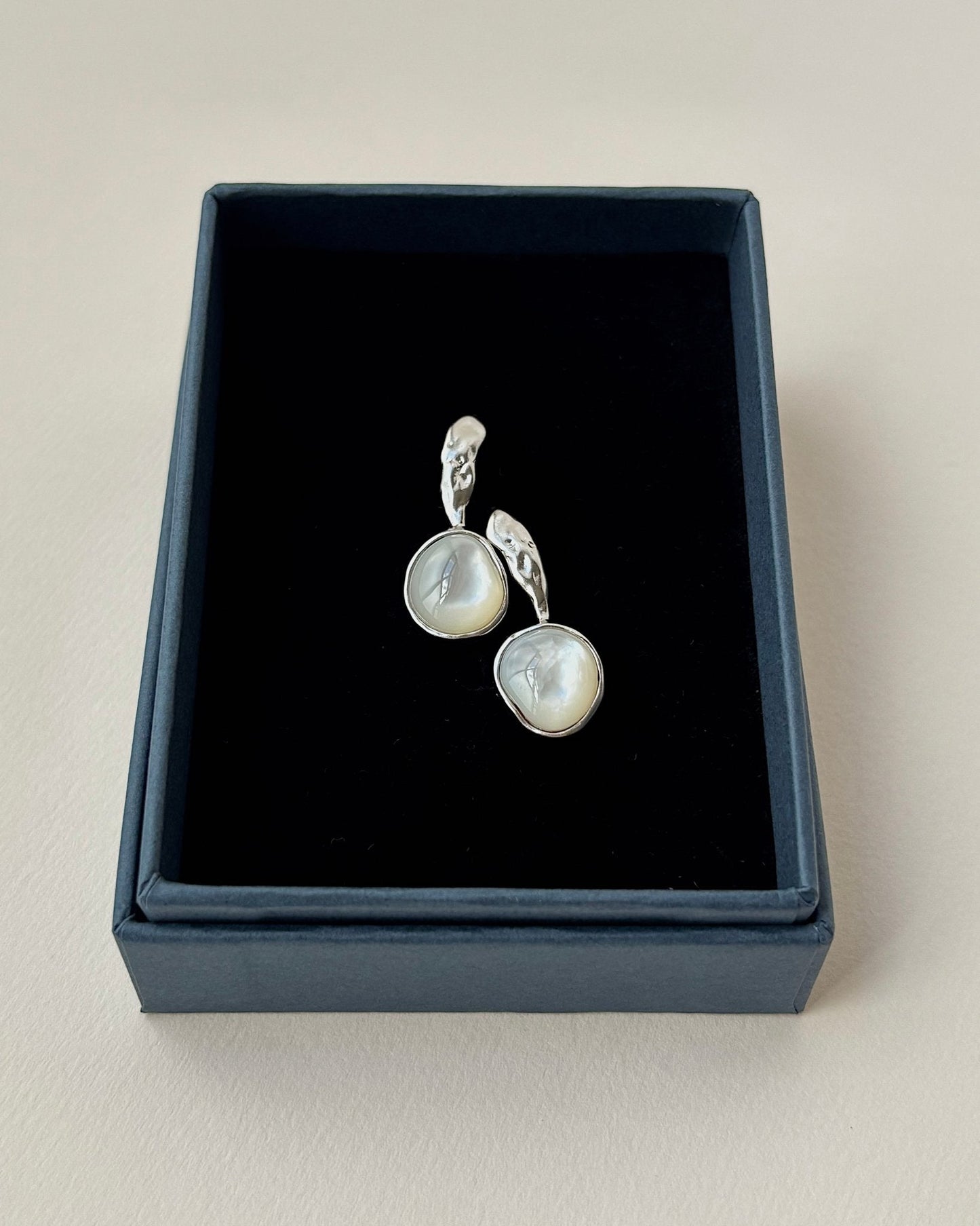 'Sigrid' Shell Drop Earrings - Lines & Current