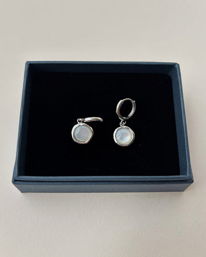 'Sigrid' Shell Huggies - Lines & Current