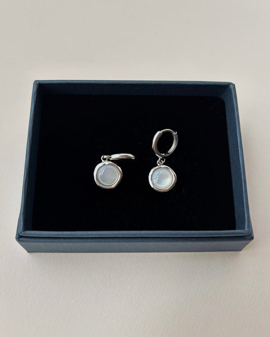 'Sigrid' Shell Huggies - Lines & Current