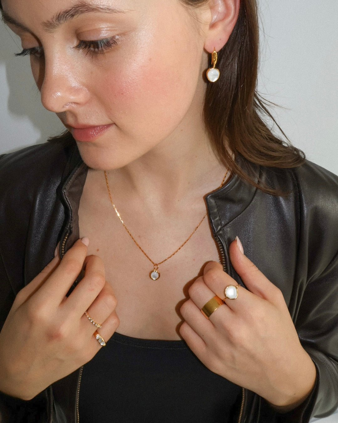 'Sigrid' Shell Necklace - Lines & Current