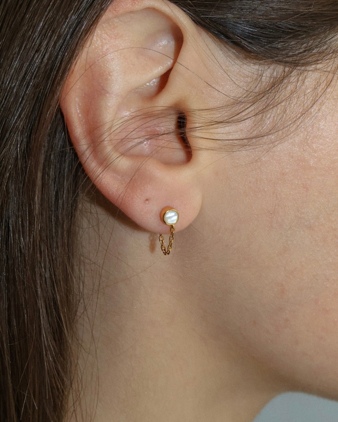 'Sigrid' Stud Earrings - Lines & Current