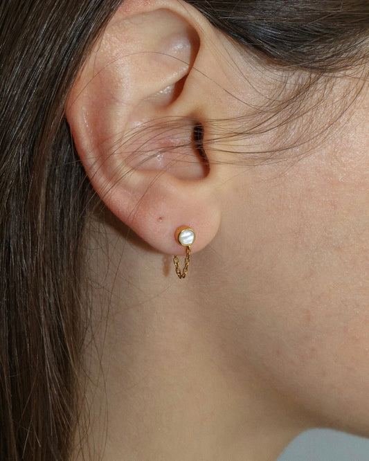 'Sigrid' Stud Earrings - Lines & Current