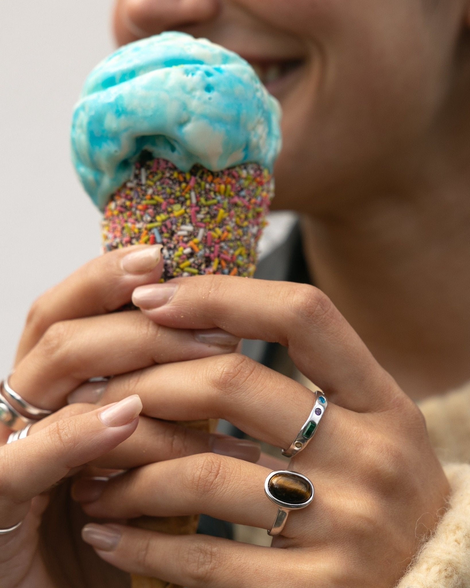 'Sofia' Five Gemstone Ring