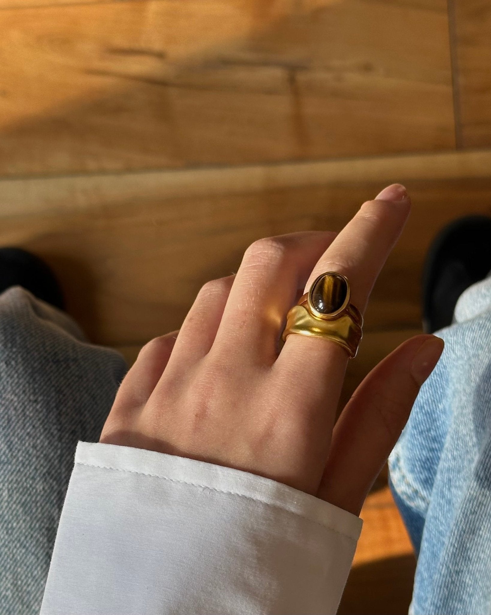 The 'Tiger's Eye' Oval Ring