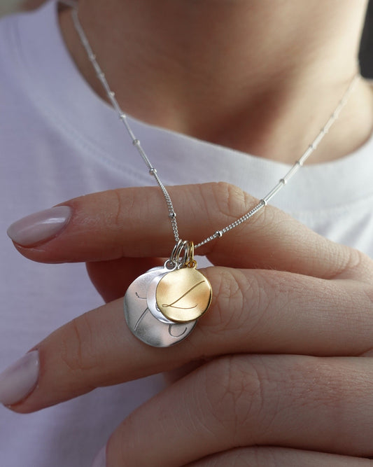 White 'Dreamer' Pendant Engraved Necklace